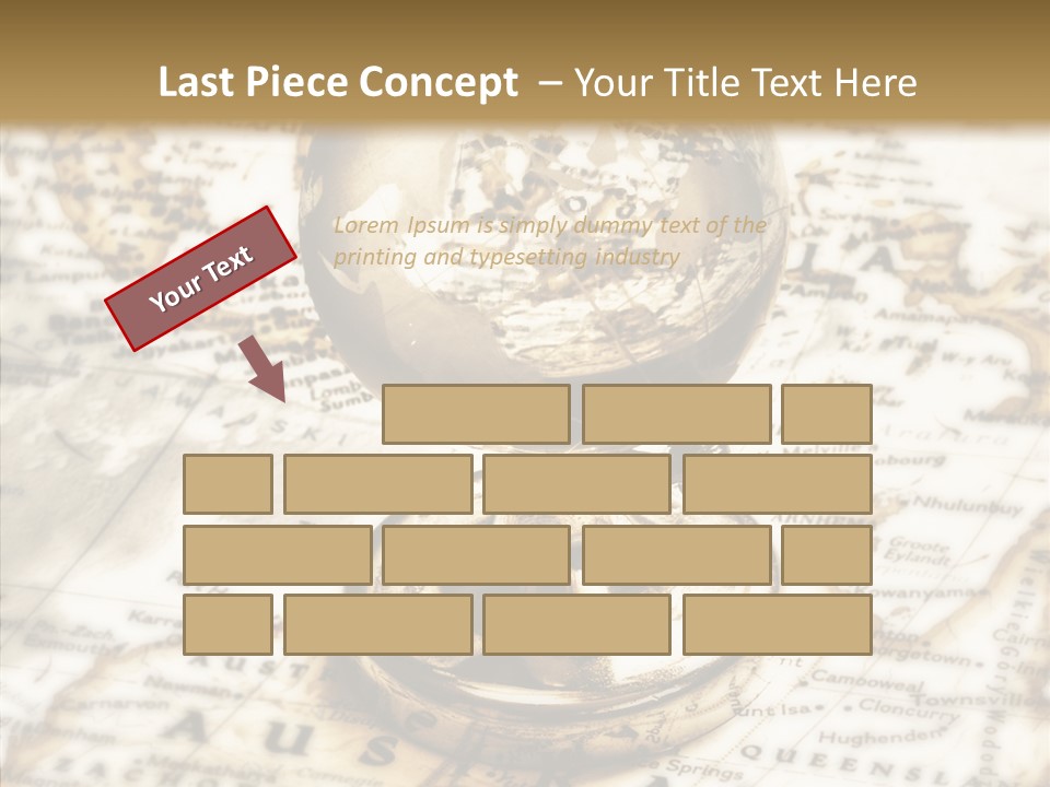 Longitude West Compass PowerPoint Template