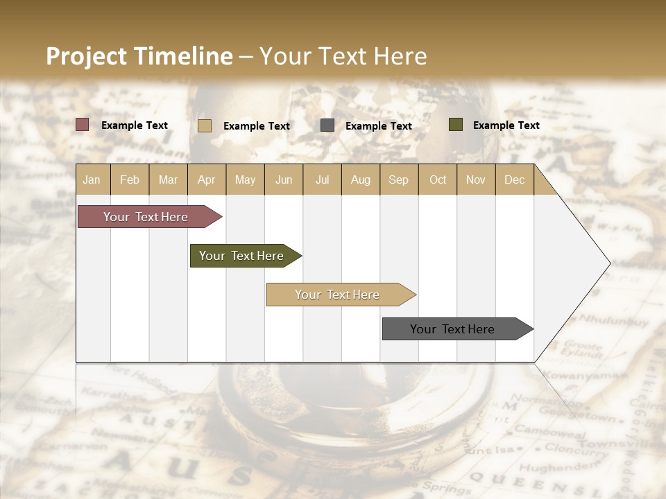 Longitude West Compass PowerPoint Template