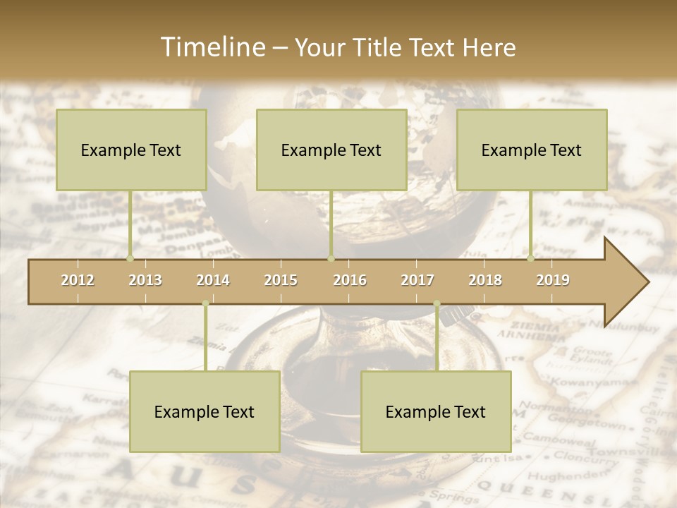 Longitude West Compass PowerPoint Template