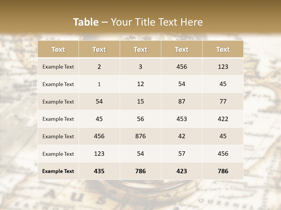 Longitude West Compass PowerPoint Template