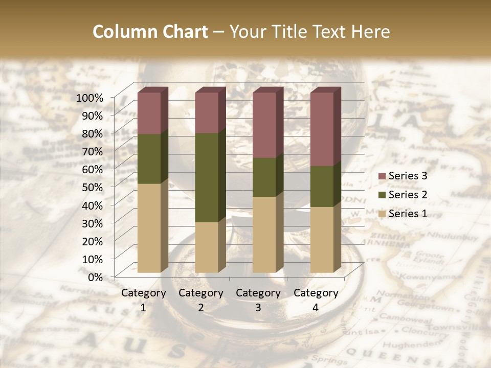 Longitude West Compass PowerPoint Template