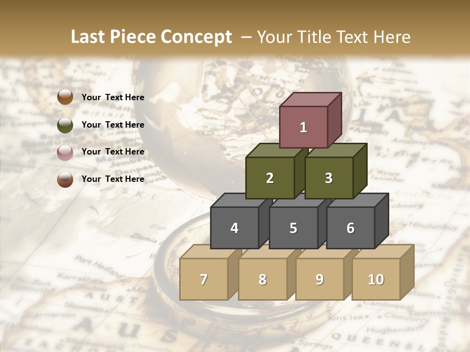 Longitude West Compass PowerPoint Template