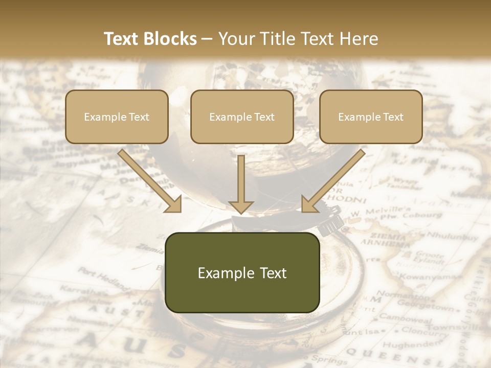 Longitude West Compass PowerPoint Template