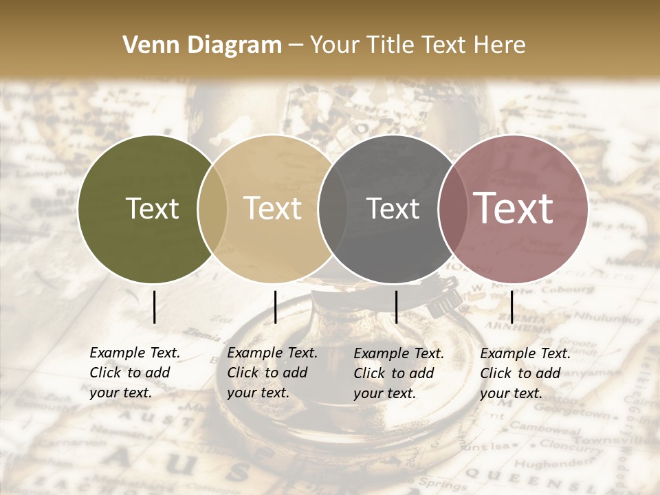 Longitude West Compass PowerPoint Template