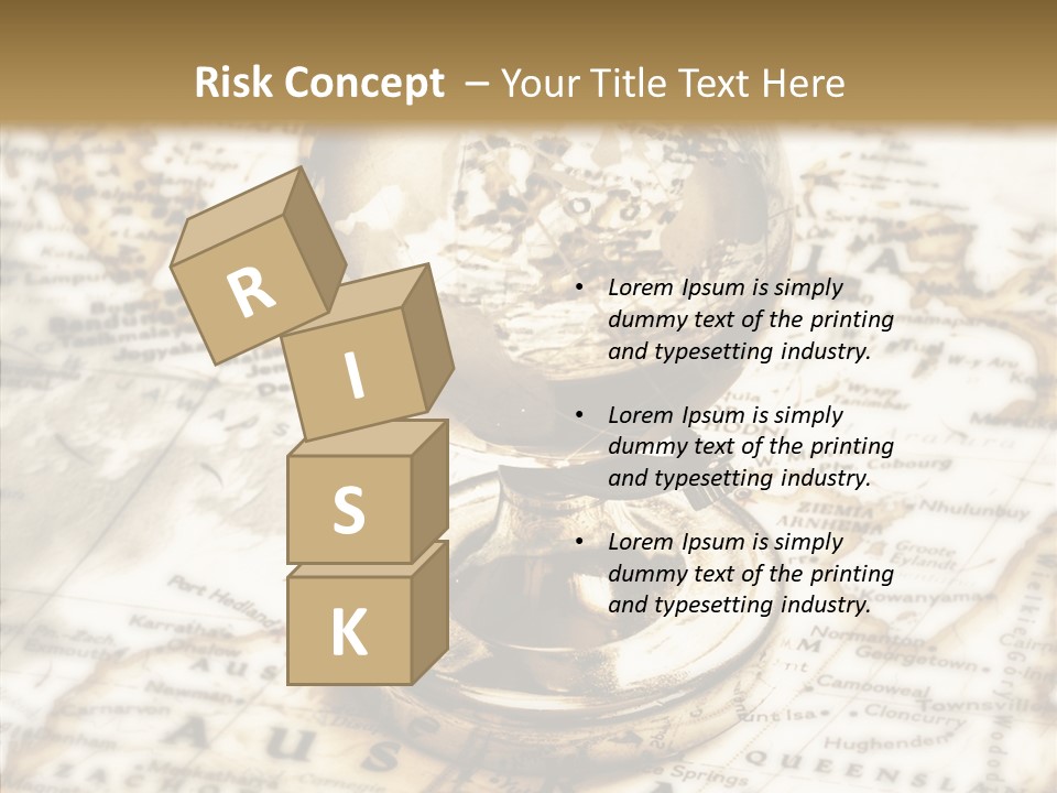 Longitude West Compass PowerPoint Template