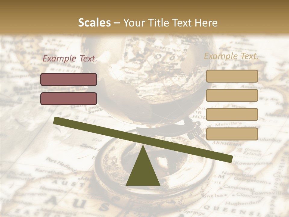 Longitude West Compass PowerPoint Template