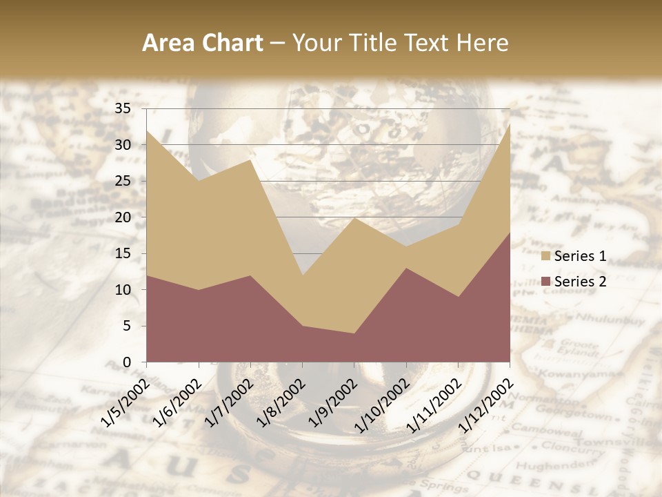 Longitude West Compass PowerPoint Template