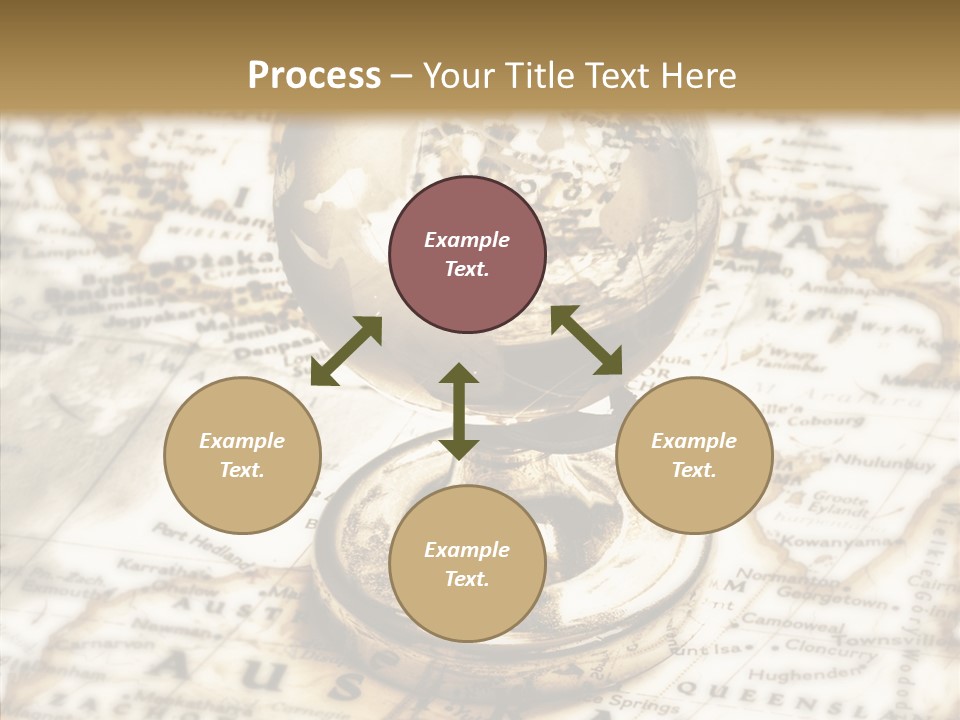 Longitude West Compass PowerPoint Template