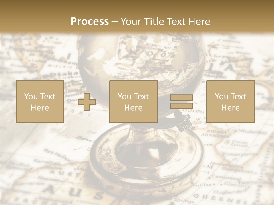 Longitude West Compass PowerPoint Template