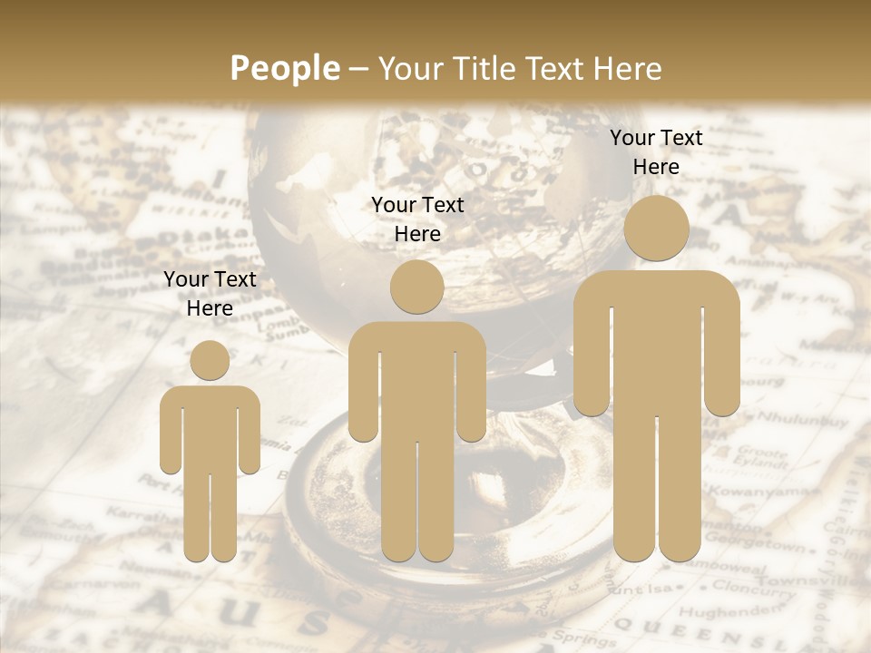 Longitude West Compass PowerPoint Template