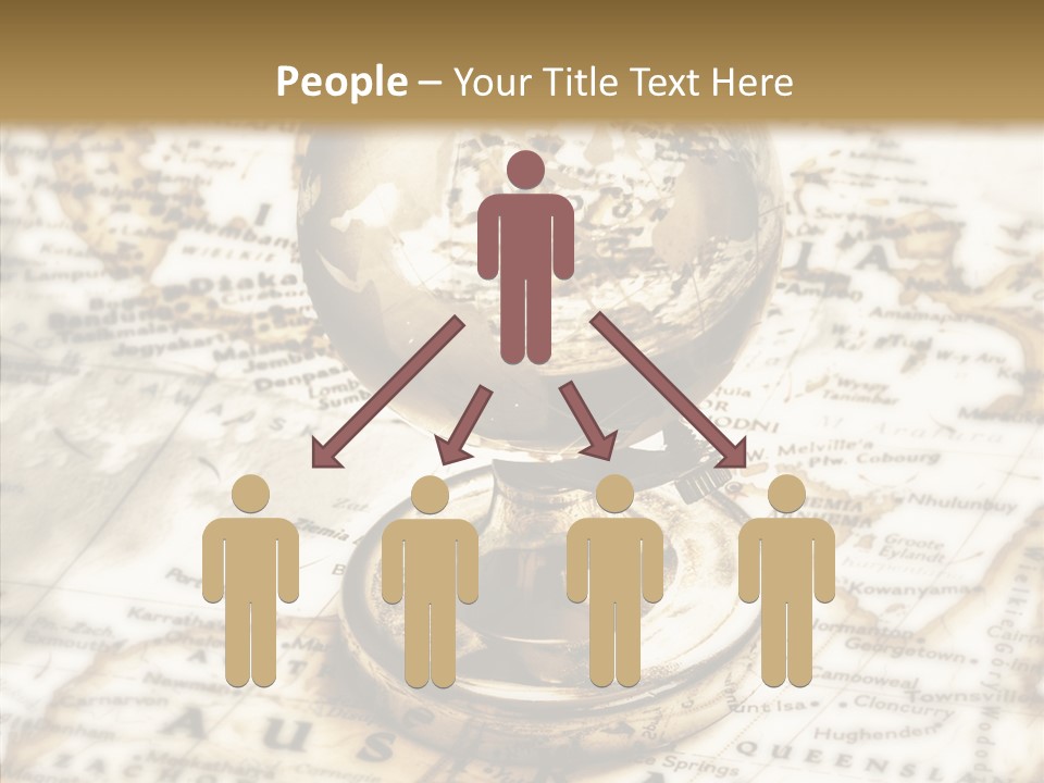 Longitude West Compass PowerPoint Template