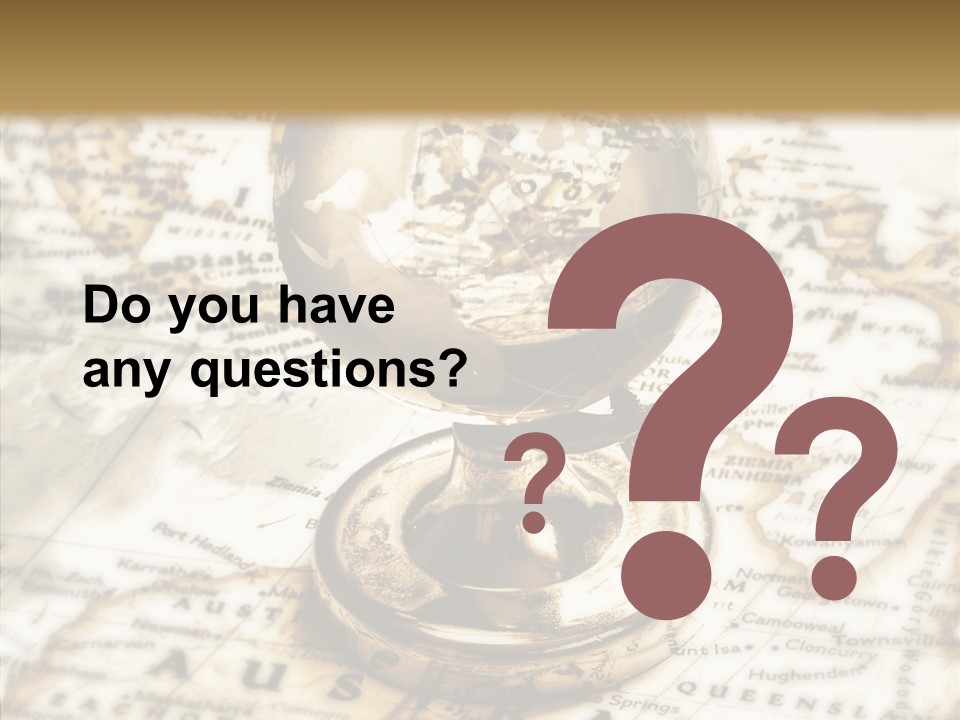 Longitude West Compass PowerPoint Template