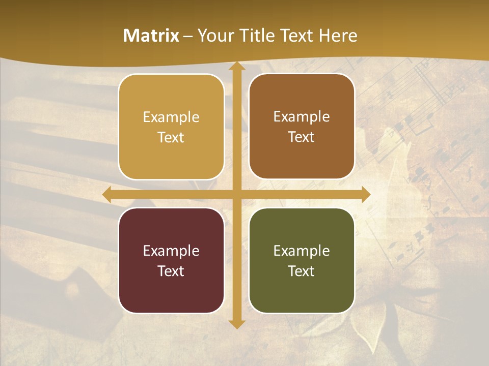 Melody Burnt Black PowerPoint Template