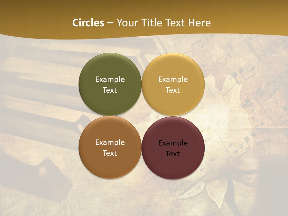 Melody Burnt Black PowerPoint Template