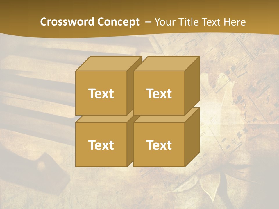 Melody Burnt Black PowerPoint Template