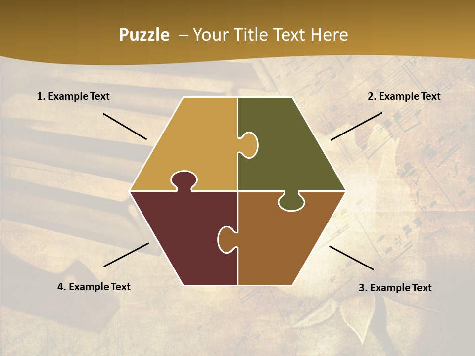 Melody Burnt Black PowerPoint Template