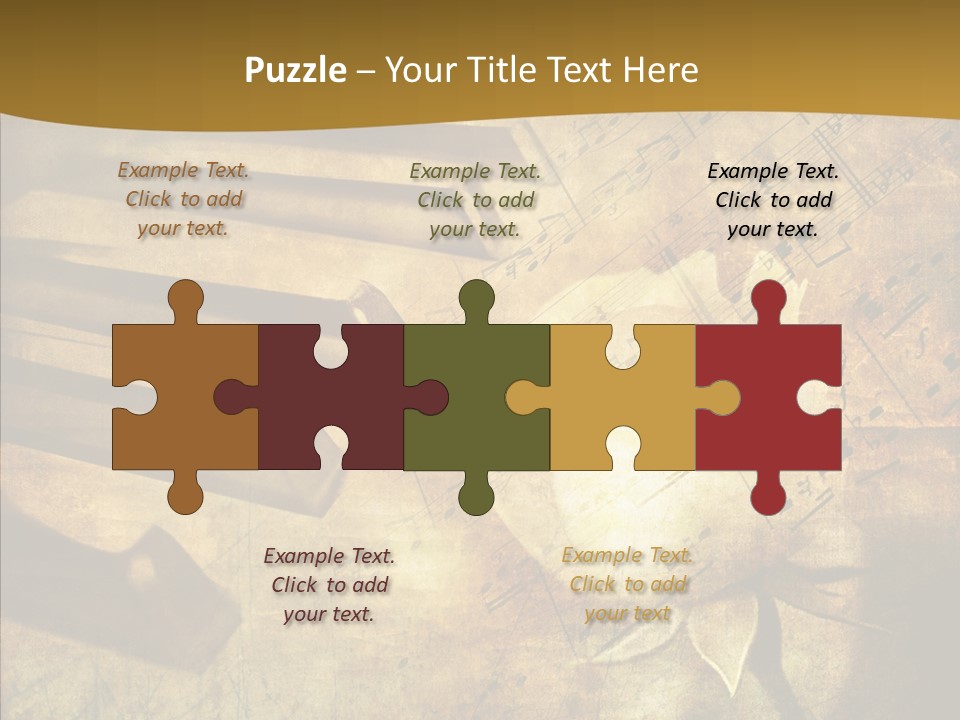 Melody Burnt Black PowerPoint Template