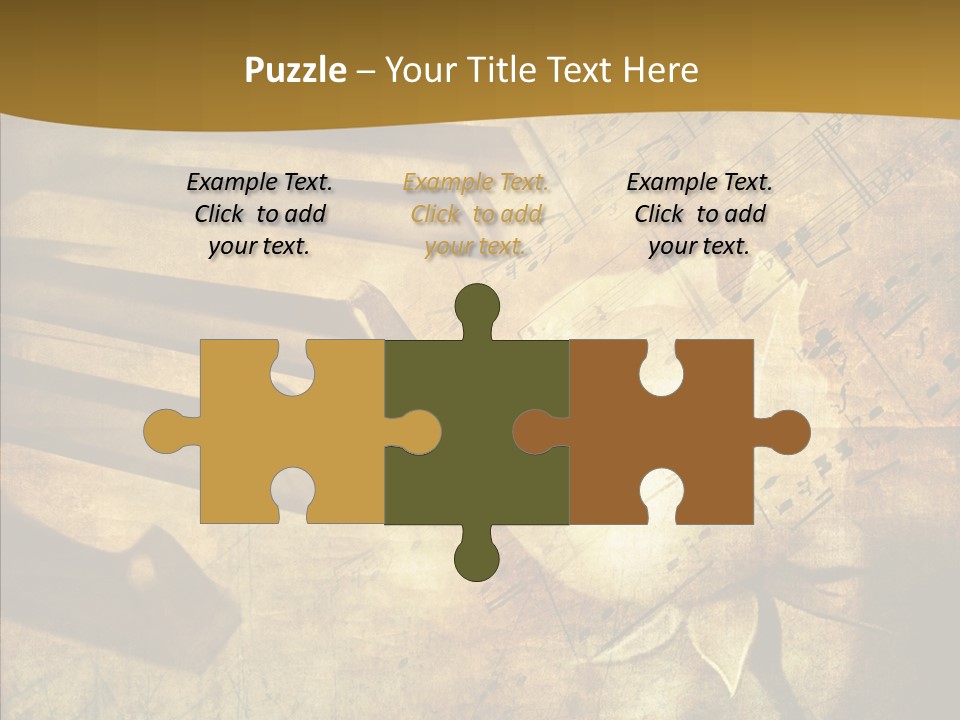 Melody Burnt Black PowerPoint Template