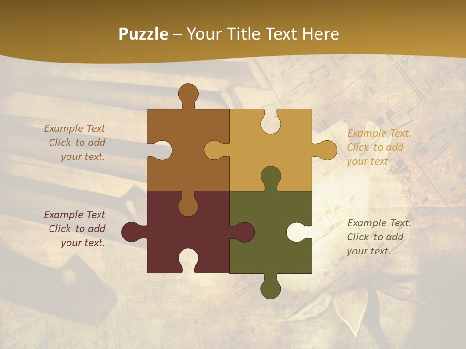 Melody Burnt Black PowerPoint Template