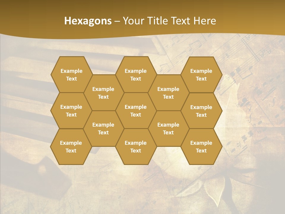 Melody Burnt Black PowerPoint Template