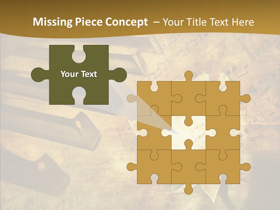 Melody Burnt Black PowerPoint Template