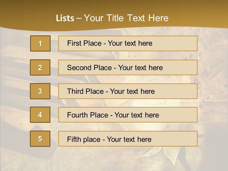 Melody Burnt Black PowerPoint Template