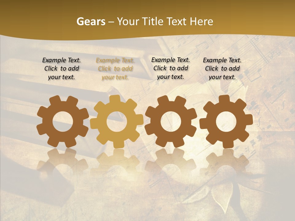 Melody Burnt Black PowerPoint Template