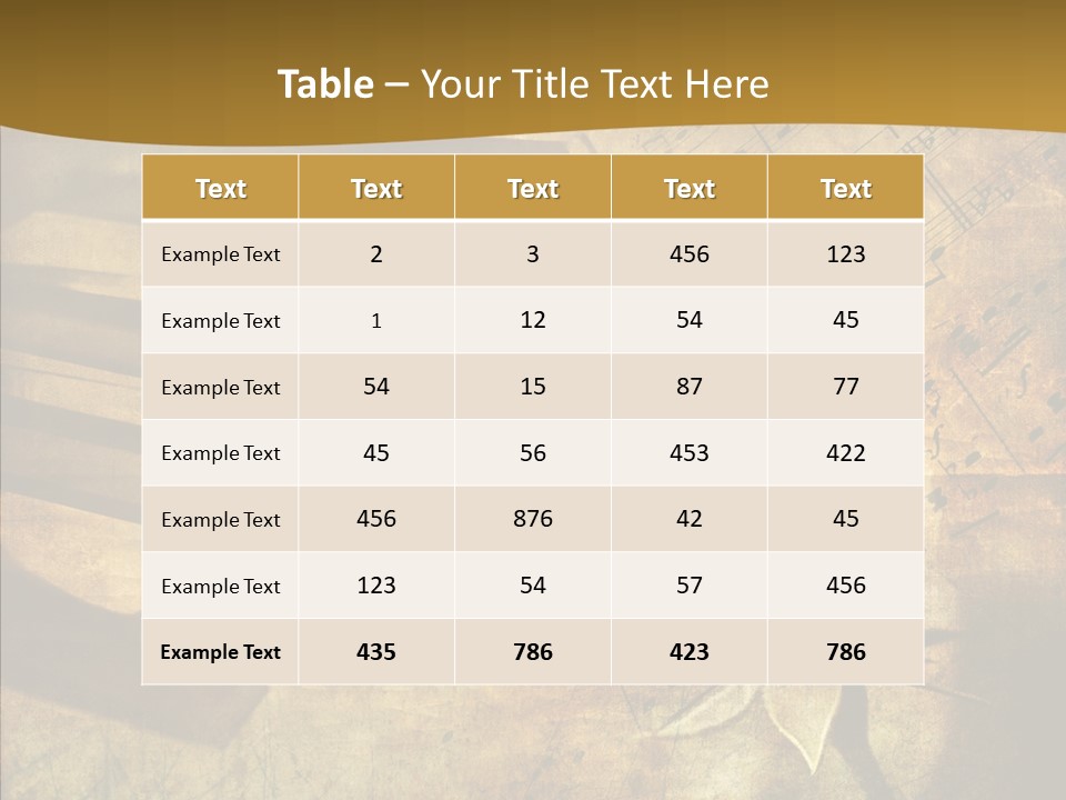 Melody Burnt Black PowerPoint Template
