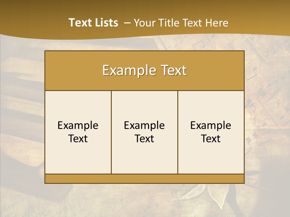 Melody Burnt Black PowerPoint Template