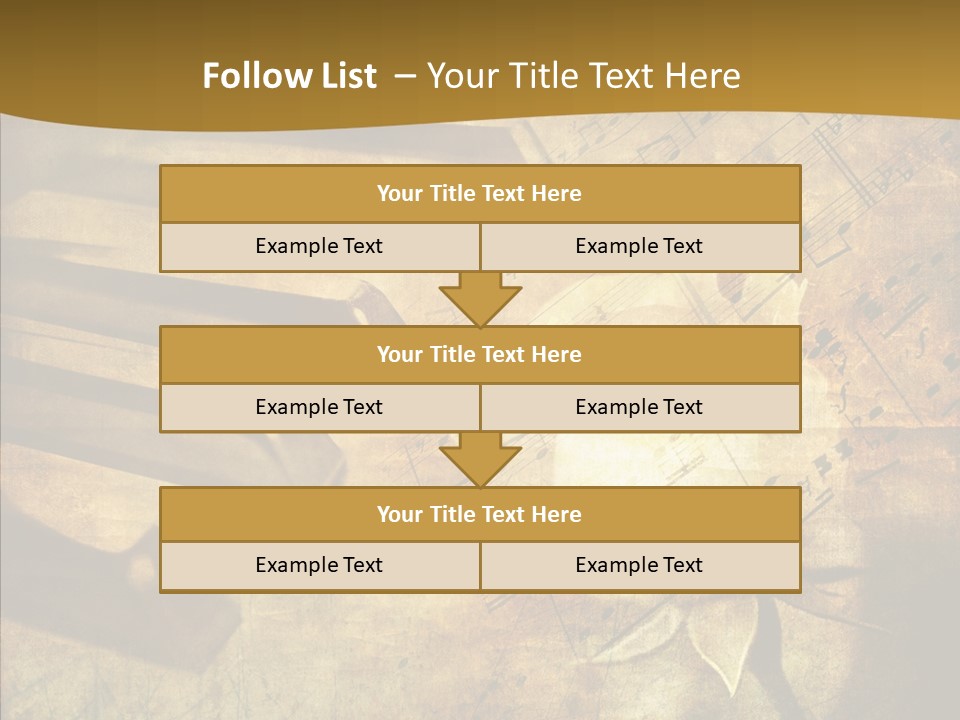 Melody Burnt Black PowerPoint Template