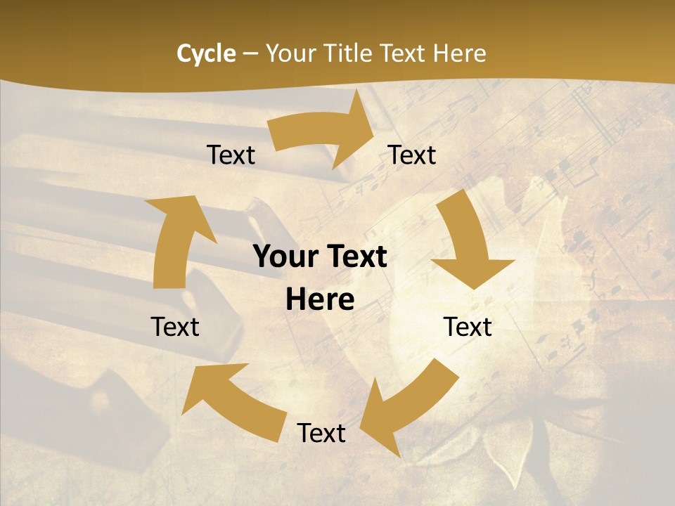 Melody Burnt Black PowerPoint Template