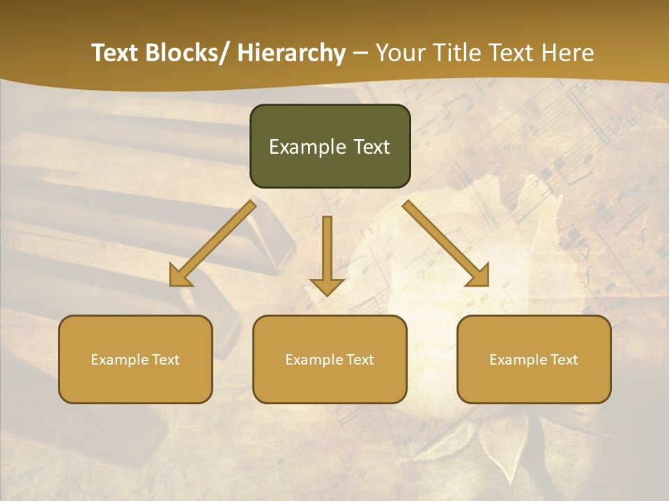 Melody Burnt Black PowerPoint Template