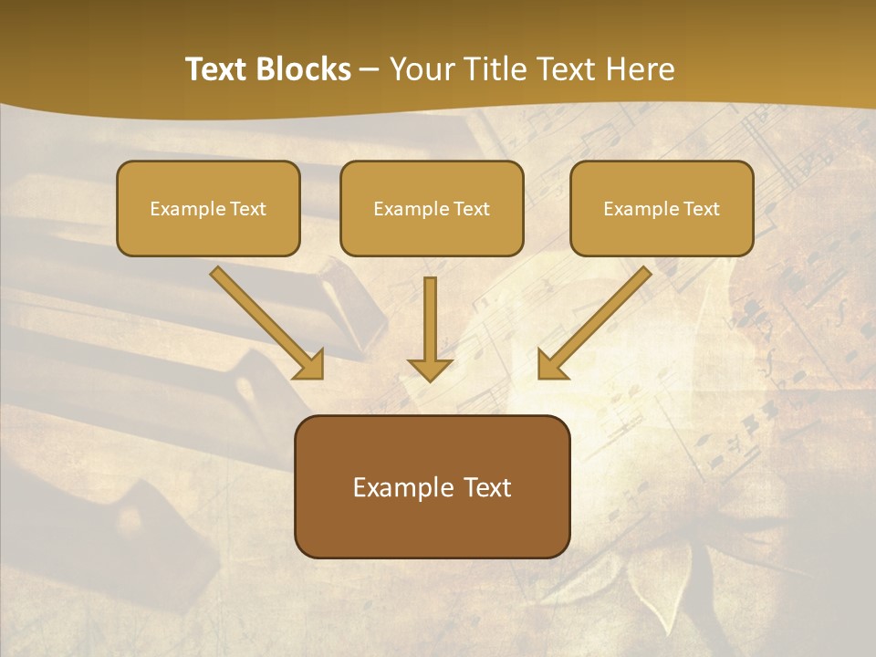 Melody Burnt Black PowerPoint Template
