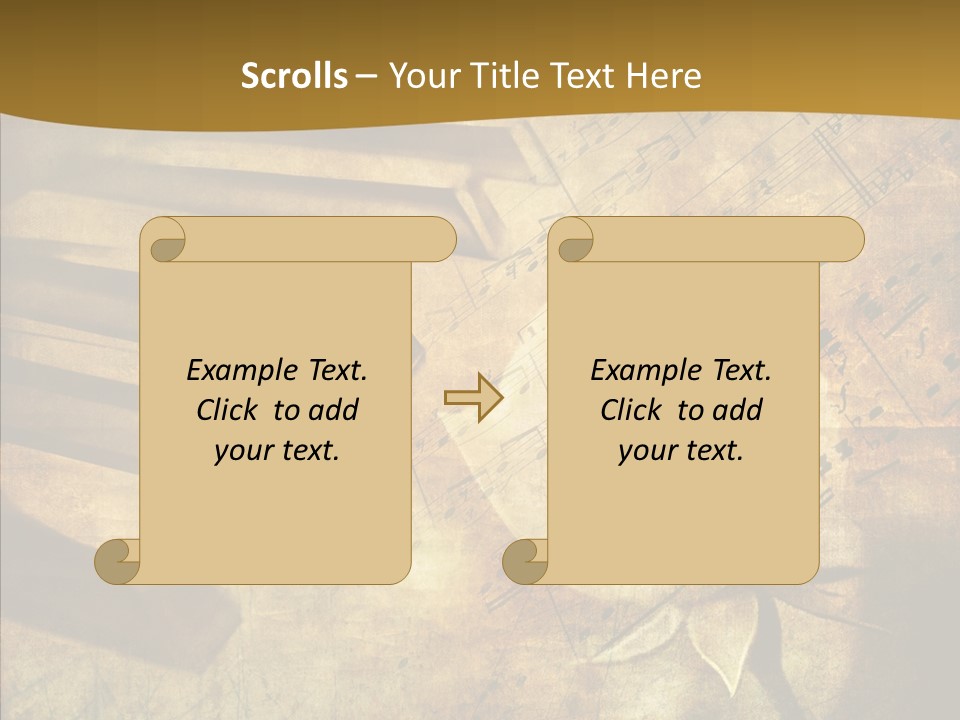 Melody Burnt Black PowerPoint Template