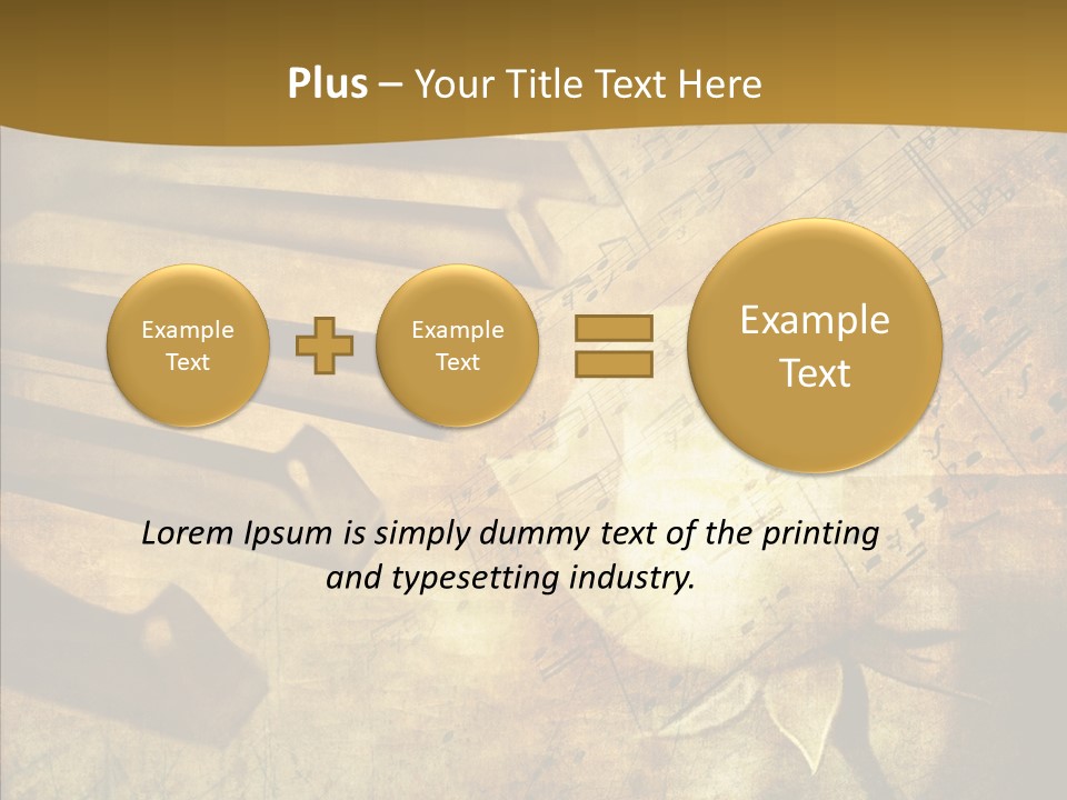 Melody Burnt Black PowerPoint Template