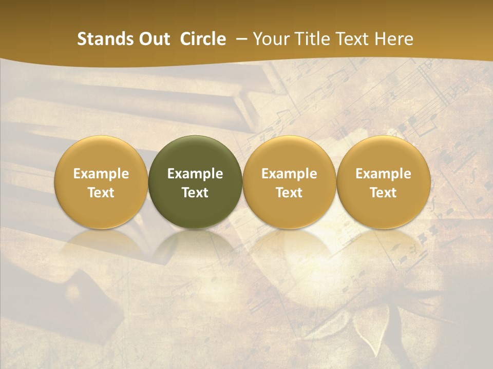 Melody Burnt Black PowerPoint Template