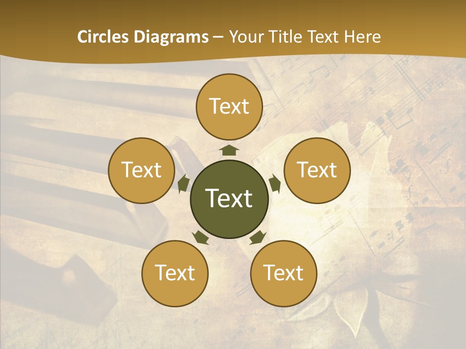 Melody Burnt Black PowerPoint Template