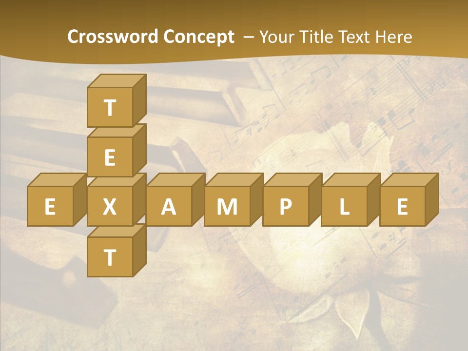 Melody Burnt Black PowerPoint Template