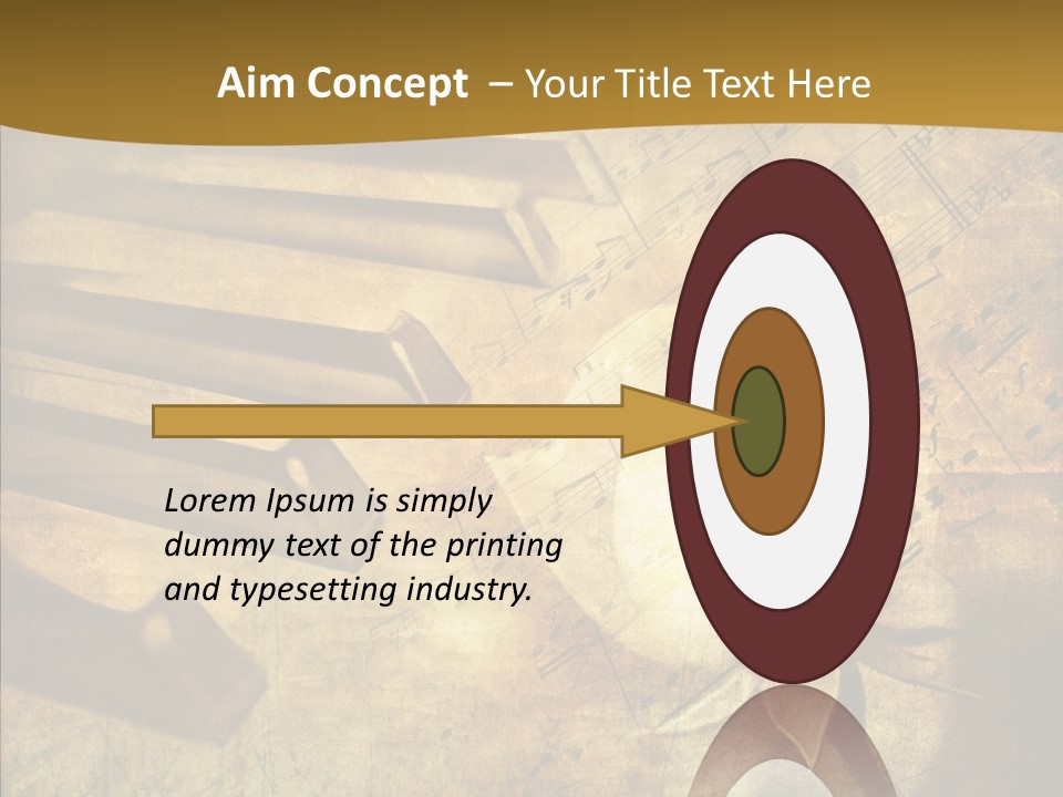 Melody Burnt Black PowerPoint Template