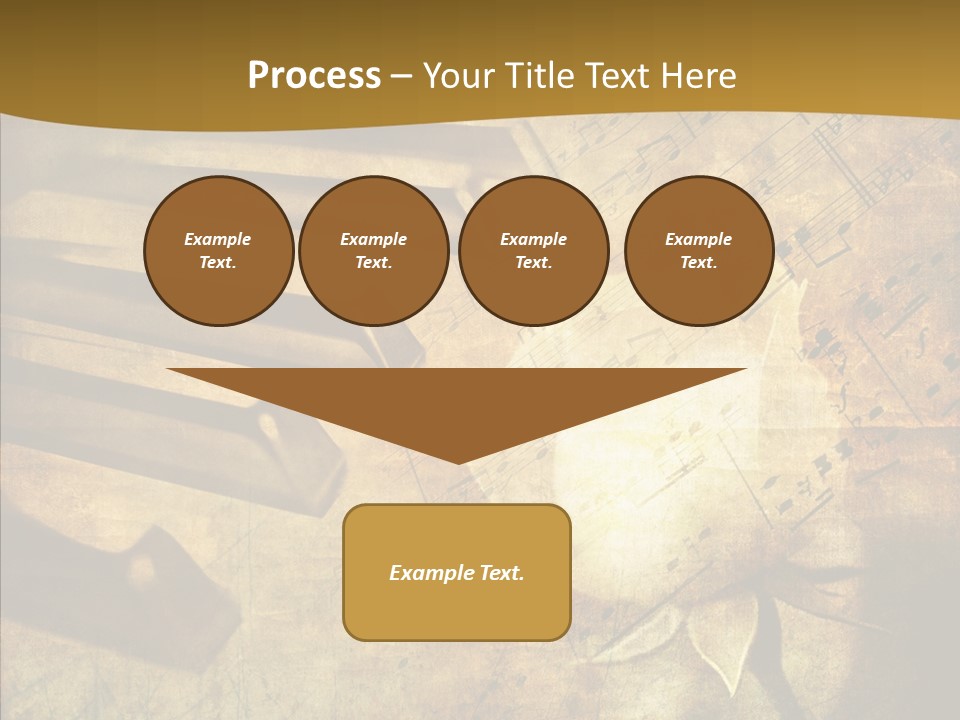 Melody Burnt Black PowerPoint Template