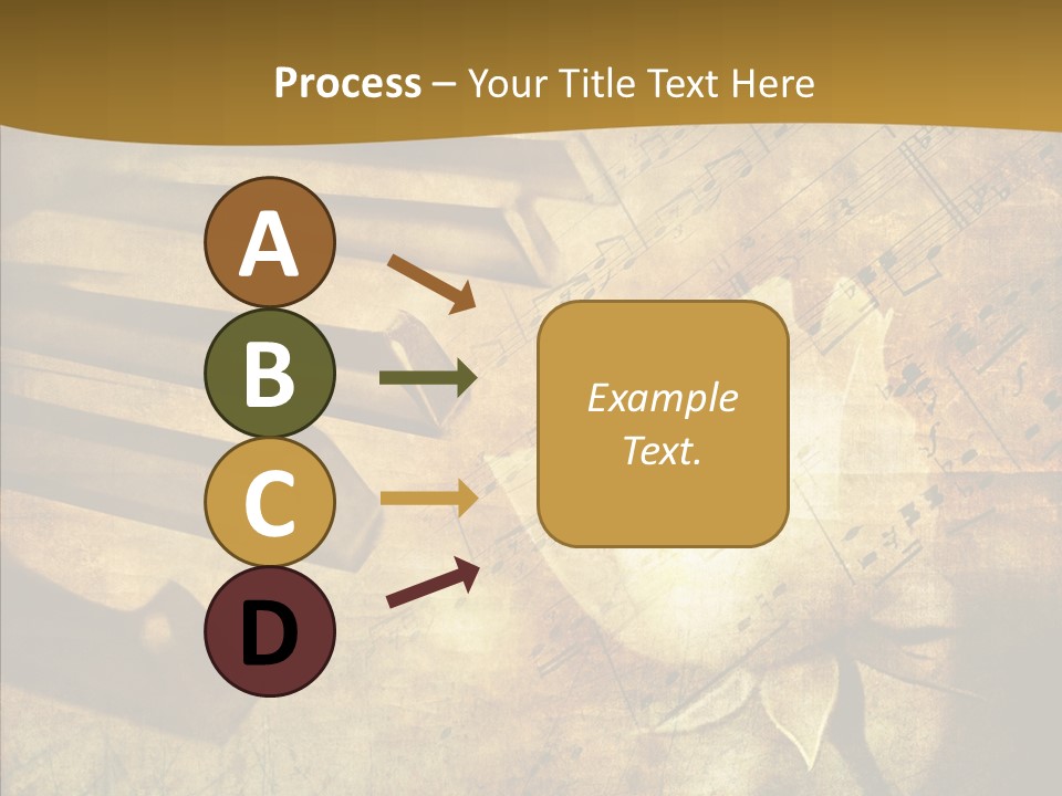 Melody Burnt Black PowerPoint Template