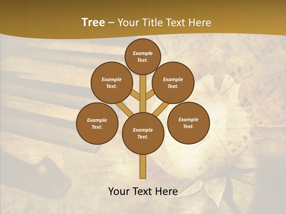 Melody Burnt Black PowerPoint Template