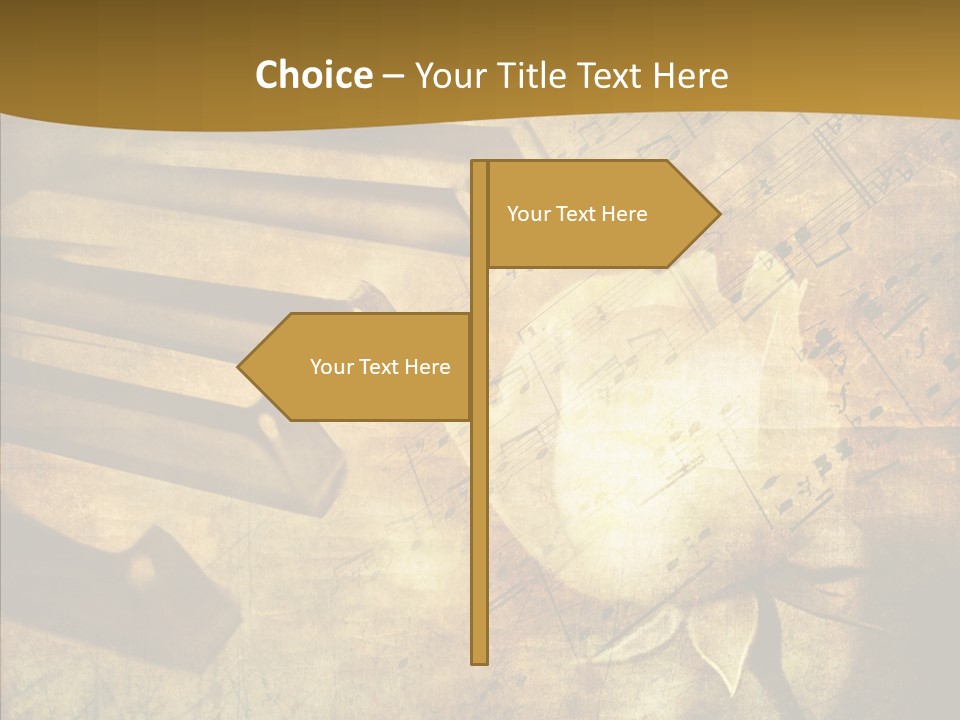Melody Burnt Black PowerPoint Template