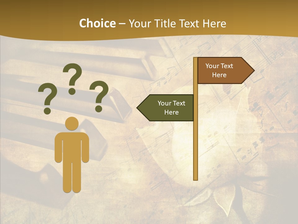 Melody Burnt Black PowerPoint Template
