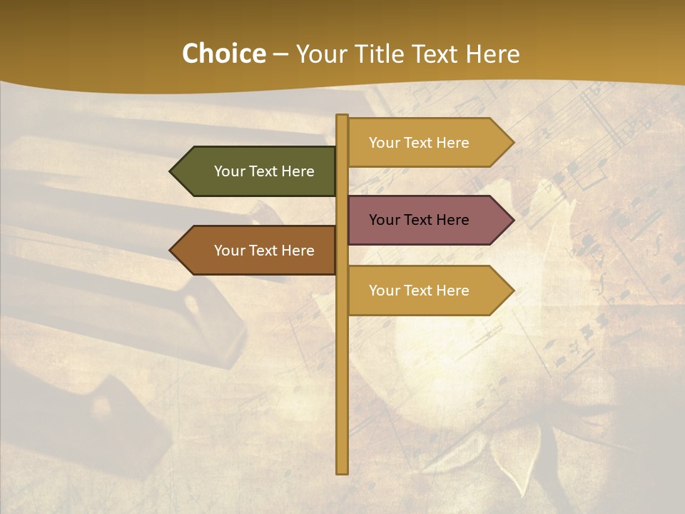 Melody Burnt Black PowerPoint Template