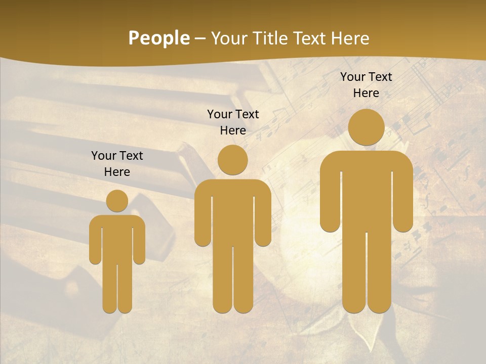 Melody Burnt Black PowerPoint Template