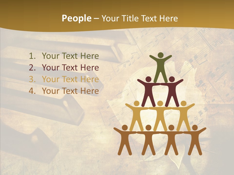 Melody Burnt Black PowerPoint Template