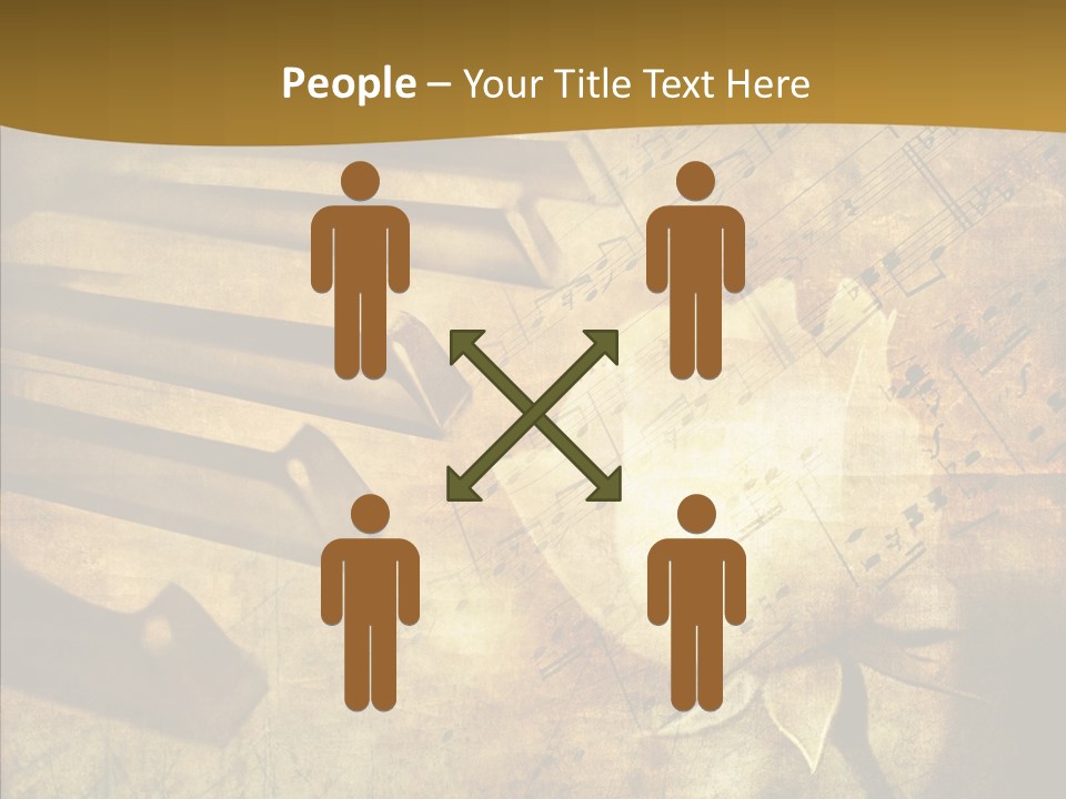 Melody Burnt Black PowerPoint Template