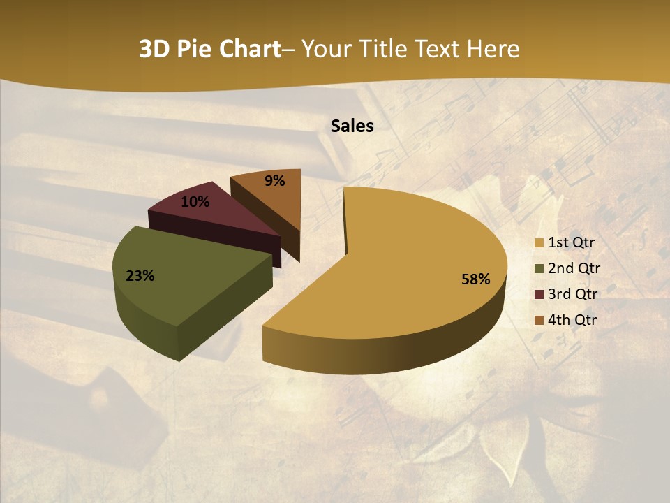 Melody Burnt Black PowerPoint Template