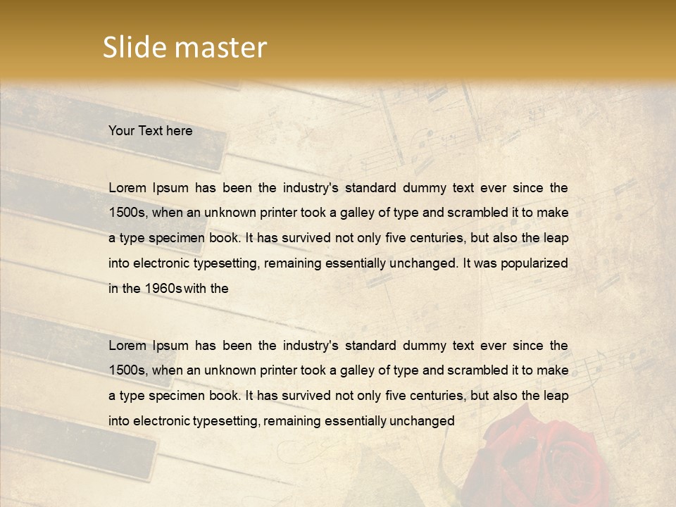 Retro Classical Wall PowerPoint Template